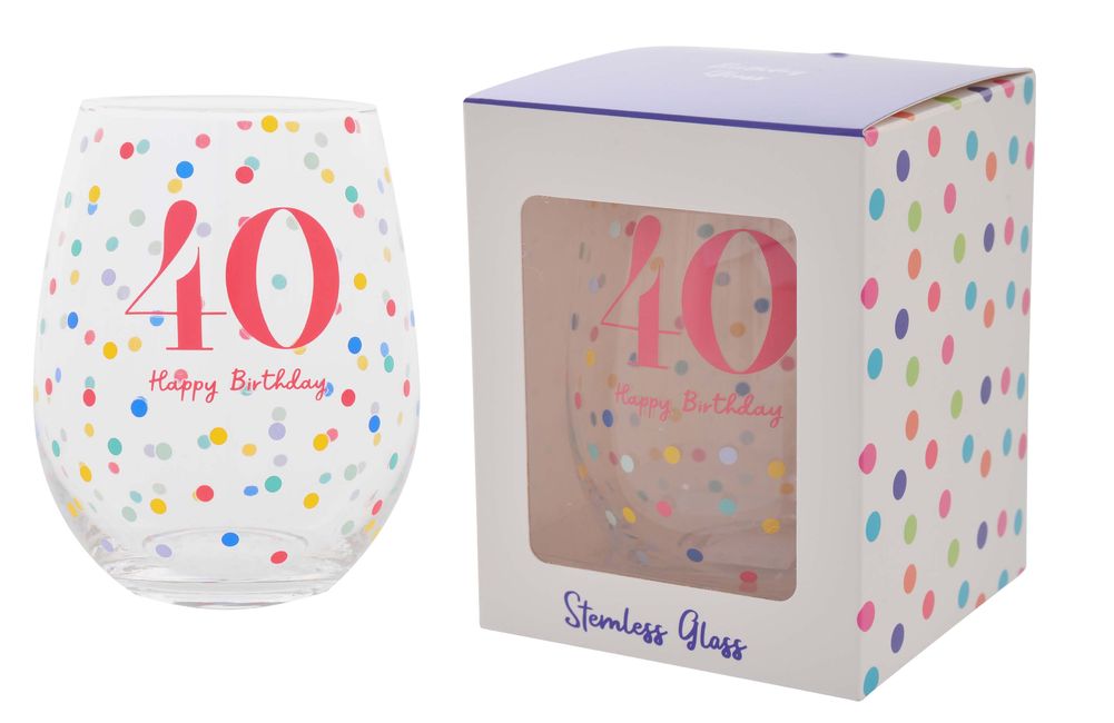 [26225] BIRTHDAY PARTY 40 STEMLS GLS R