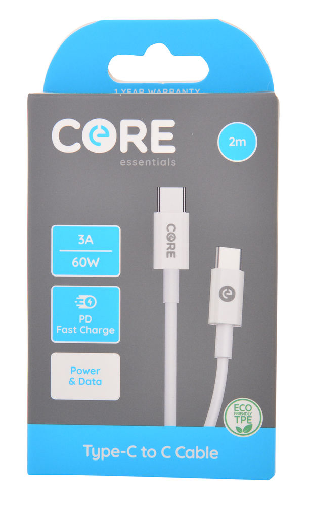 [26249] CORE USB-C TO USB-C 2M  RRP$20