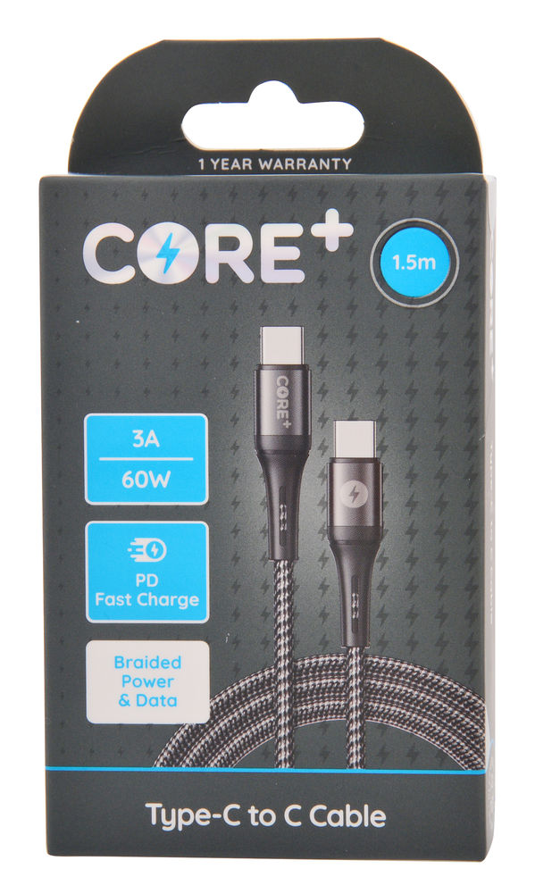 [26257] CORE+ USB-C/USB-C 1.5M RRP$20
