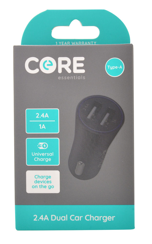 [26271] CORE DUAL USB CHARGER   RRP$15