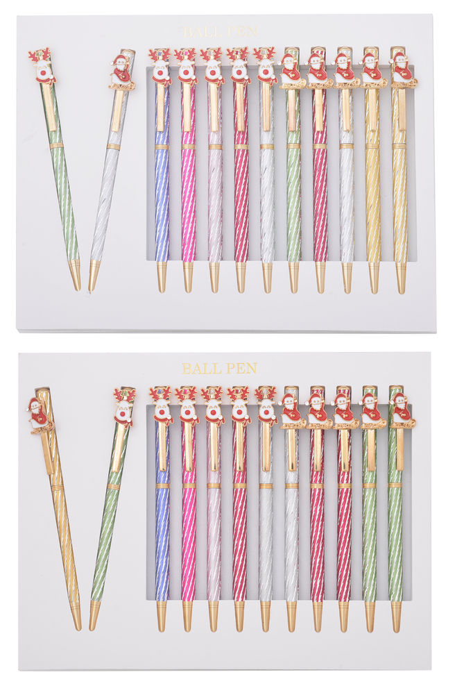 [26409] DIAMOND CUT SANTA/DEER PEN (2)