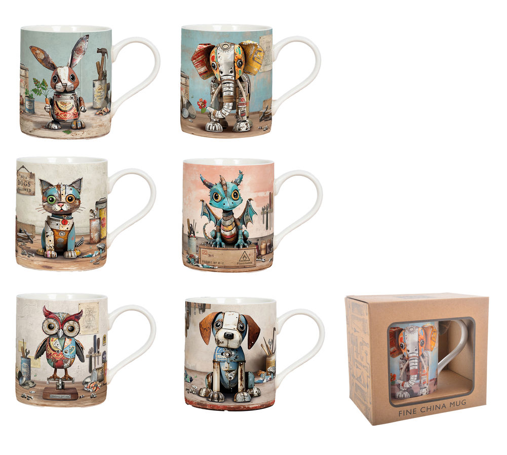 BUG ART SCRAPS MUG (6)       R