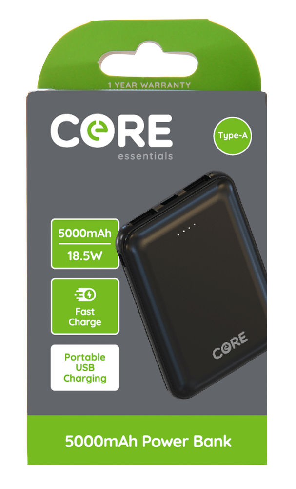 [26465] CORE5000MAH SNGL P/BANK RRP$35