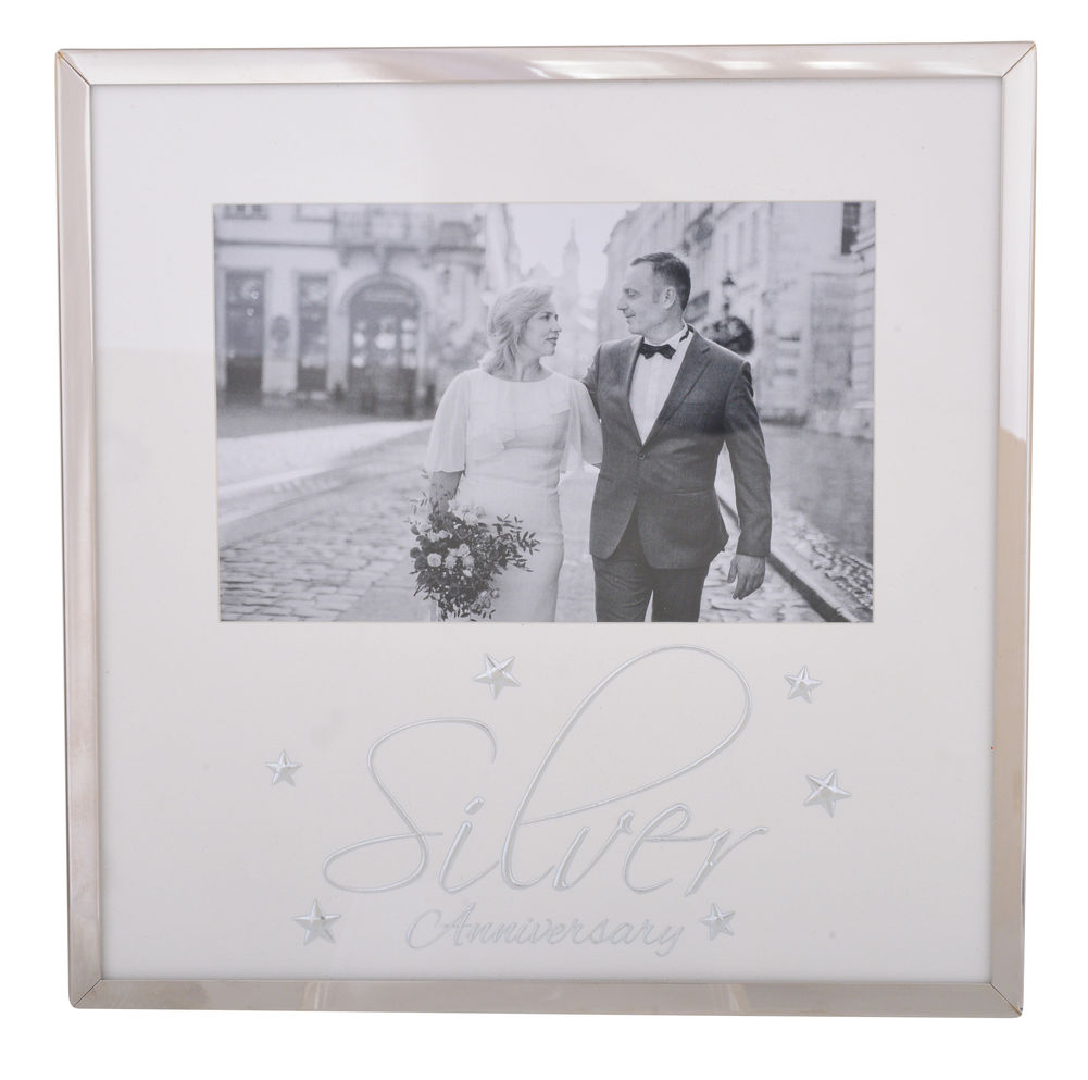 [26482] SILVER ANNIVERSARY FRAME 6X4