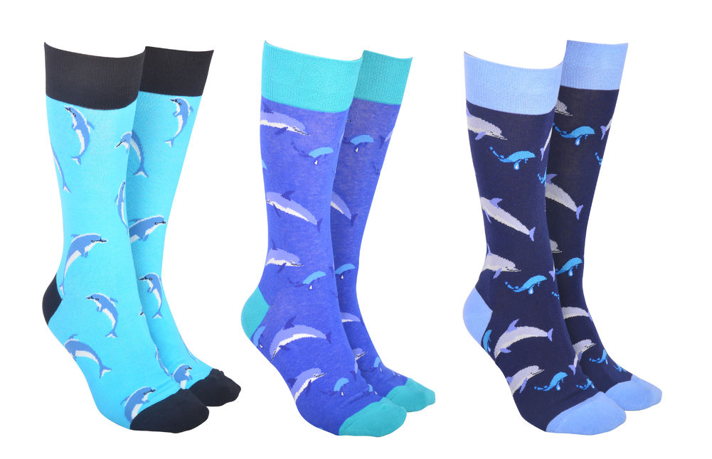 [26520] SOCK SOCIETY DOLPHINS (3)