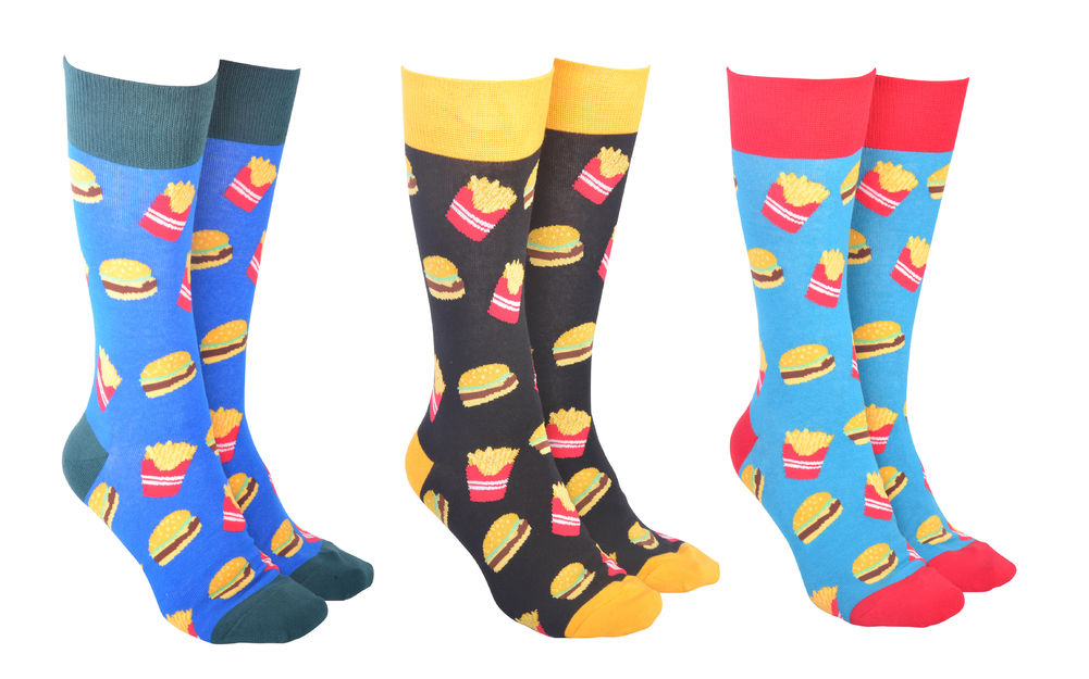 SOCK SOCIETY BURGERS & FRIES(3