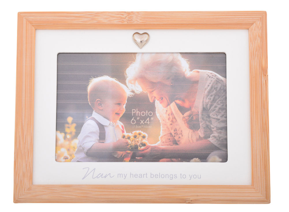 [26538] BAMBOO HEART FRAME NAN 6X4   R