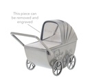 BABY PRAM PEWTER MONEY BANK