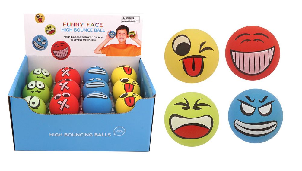 [26669] FUNNY FACE BOUNCE BALL (4)