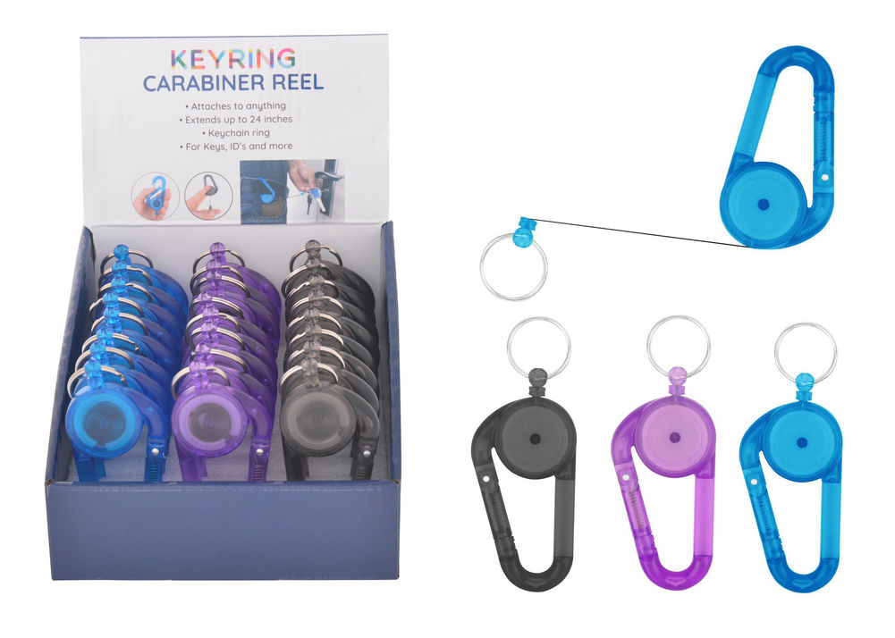 [26672] KEYRING CARABINER REEL (3)