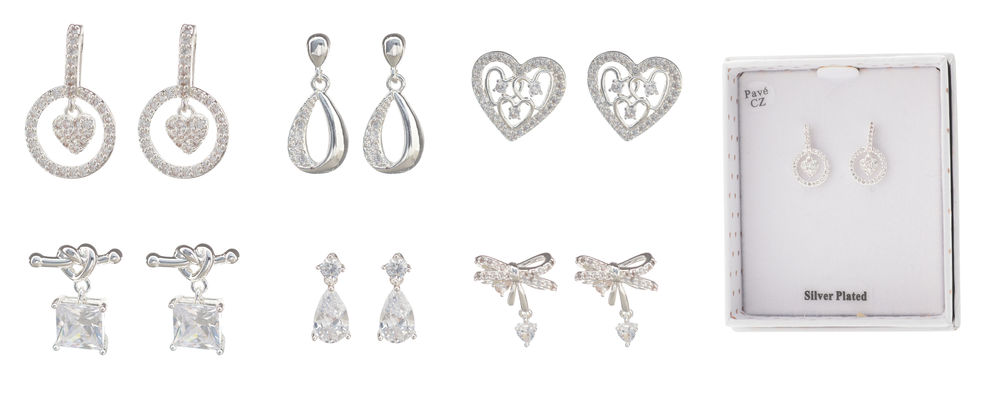 [26719] EQLB DIAMOND BLING EARRINGS (6