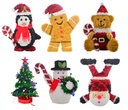 CHRISTMAS TINSEL CHARACTERS (6)