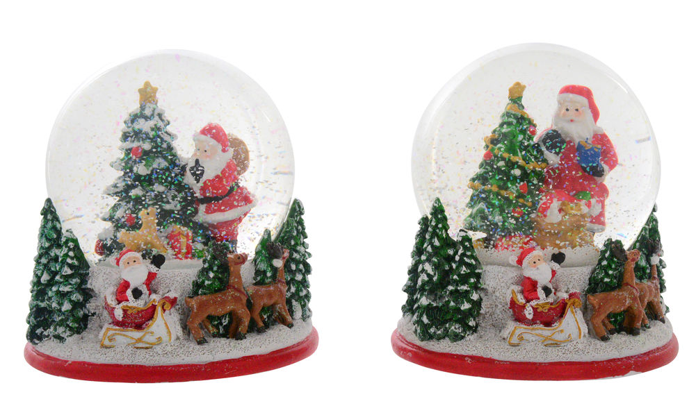 XMAS SANTA WATERBALL 100MM (2)