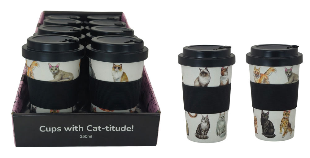 [26784] BAMBOO TRAVEL MUG CATS (2)