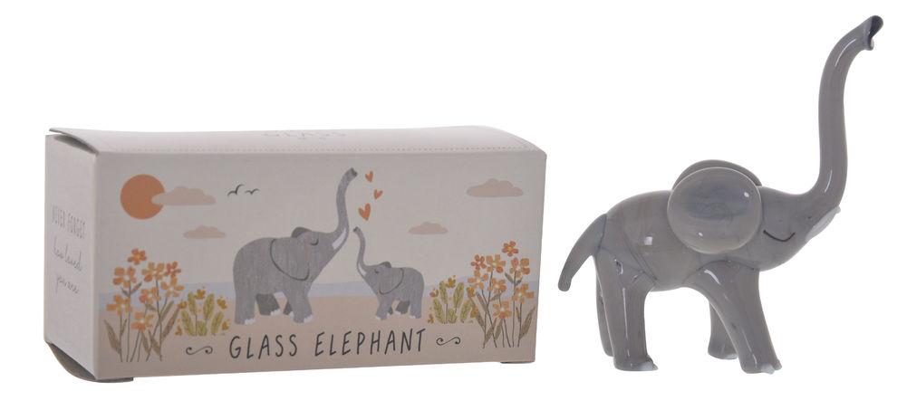 [26865] ARTISAN GLASS ELEPHANT
