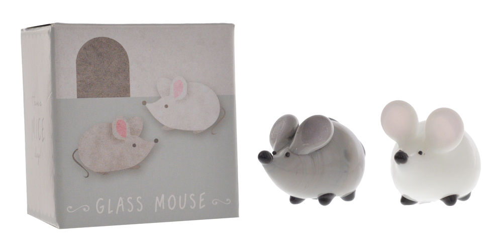 [26870] ARTISAN GLASS MICE (2)