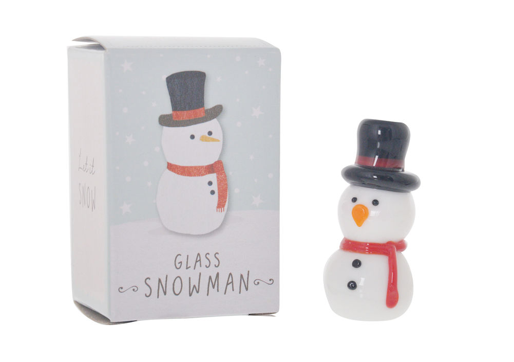 [26875] ARTISAN GLASS SNOWMAN