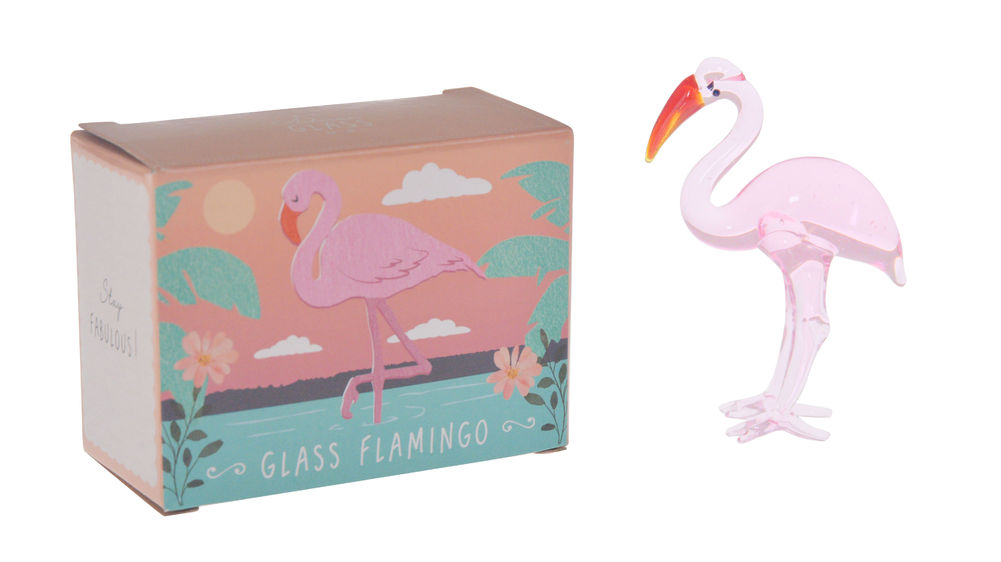 [26892] ARTISAN GLASS FLAMINGO