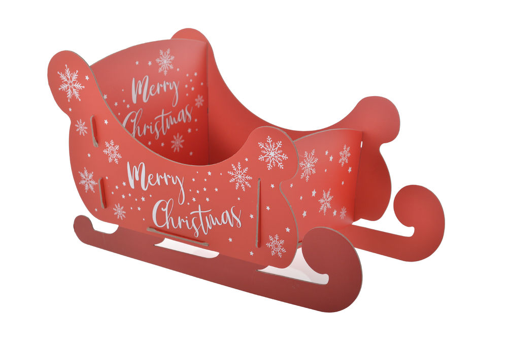 [26925] CHRISTMAS SLEIGH GIFTBOX LGE