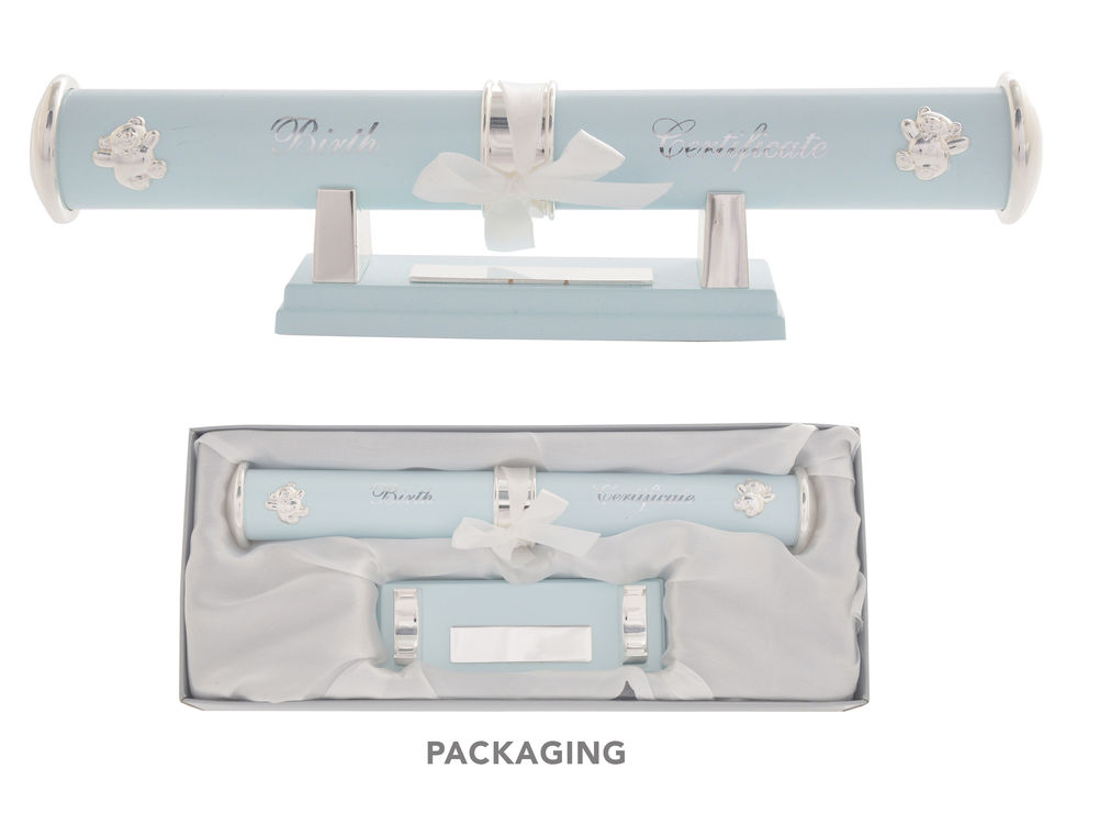 [26941] BIRTH CERTIFICATE HOLDER BLUE