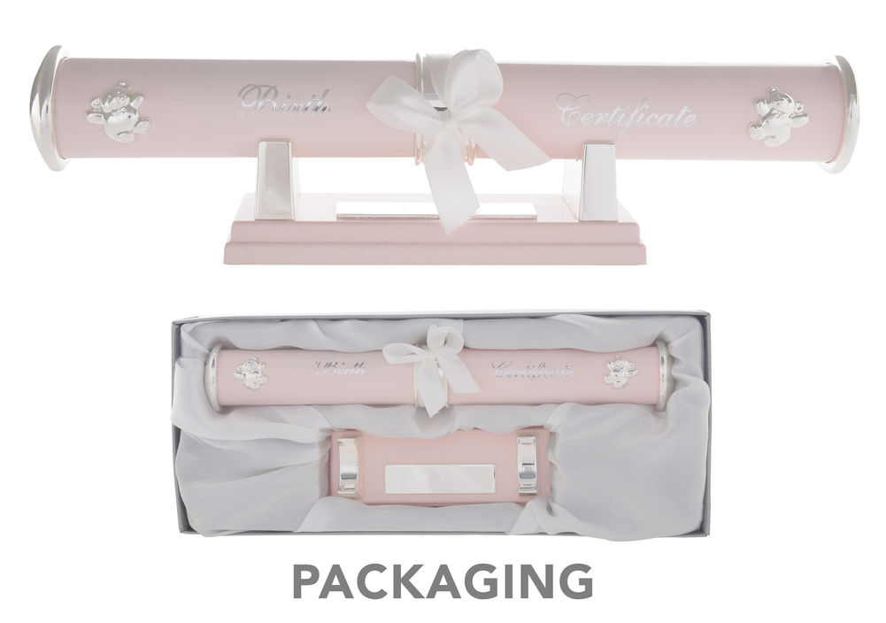 [26942] BIRTH CERTIFICATE HOLDER PINK