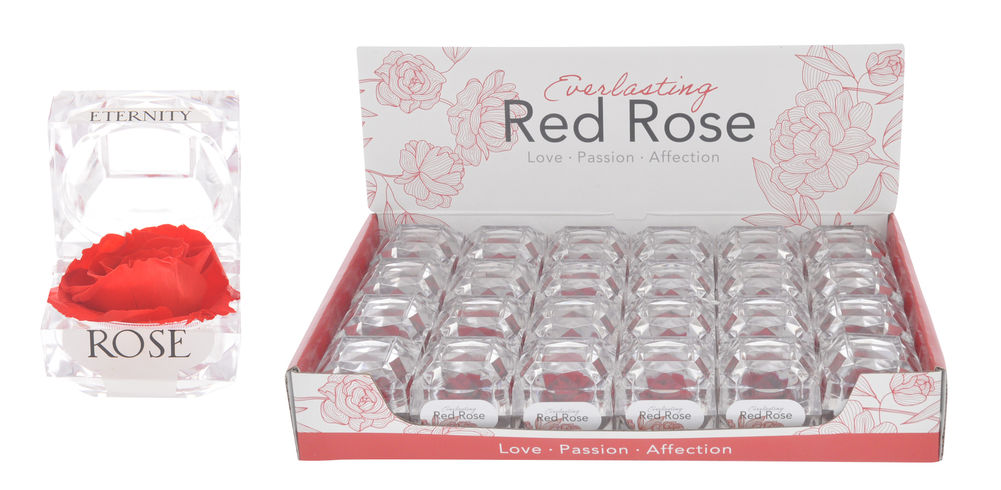 [26954] EVERLASTING RED ROSE BOX