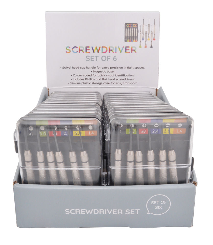 [27072] SCREWDRIVER SET OF 6 IN CASE