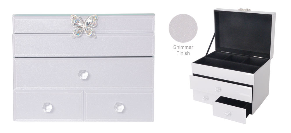 [27135] CRYSTAL BUTTERFLY JEWL BOX LGE