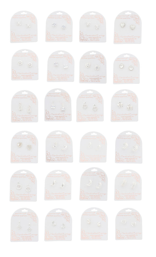 [27164] EQLB BLING SPARKLE EARRINGS(24)
