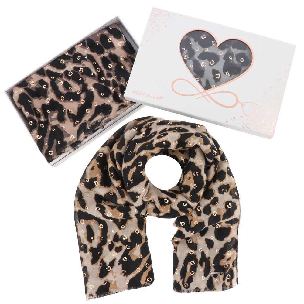[27173] EQLB ANIMAL PRINT FOIL SCARF(3