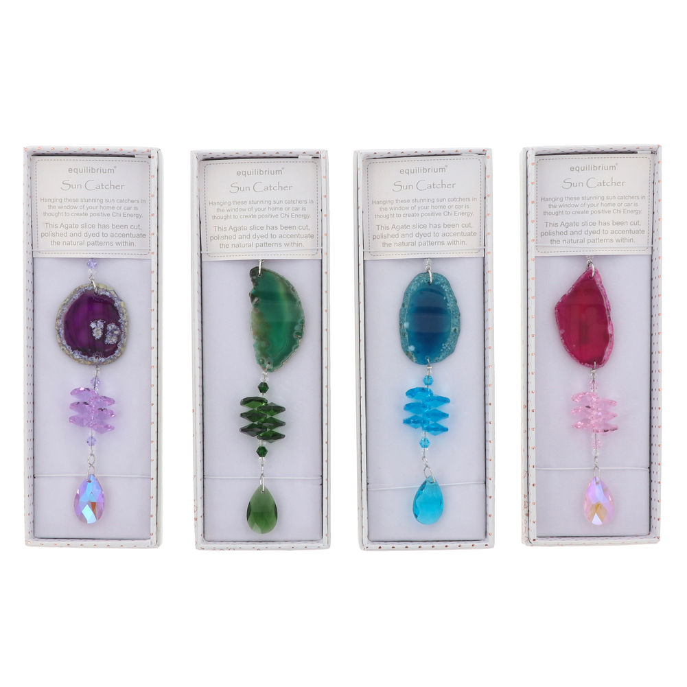 [27180] EQLB AGATE QUARTZ SUNCATCHER (4)