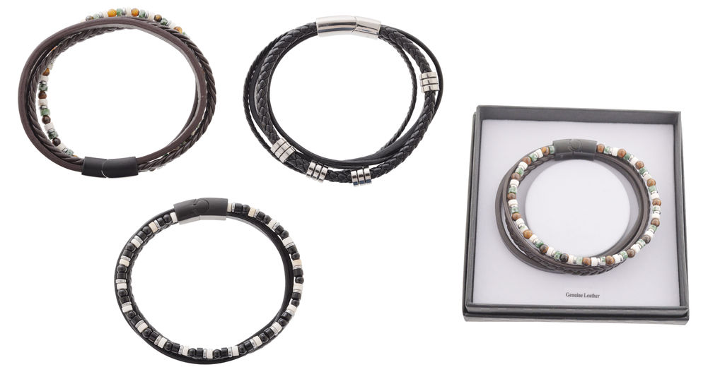 [27190] EQLB MENS LEATHER BRACELET (3)