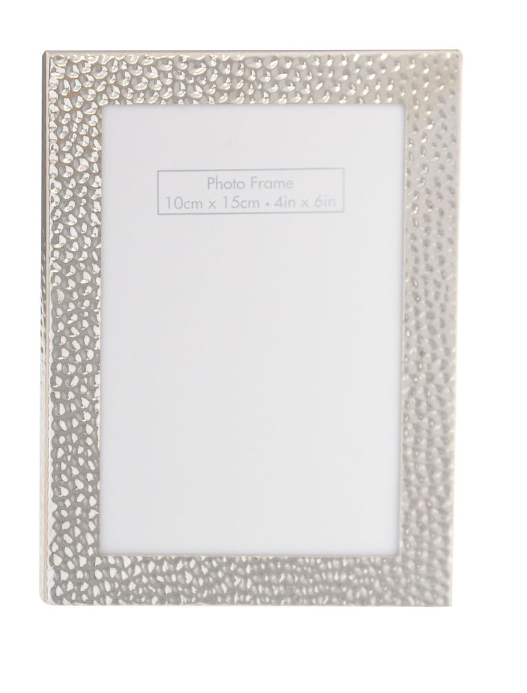 [27204] HAMMERED SILVER FRAME 4x6