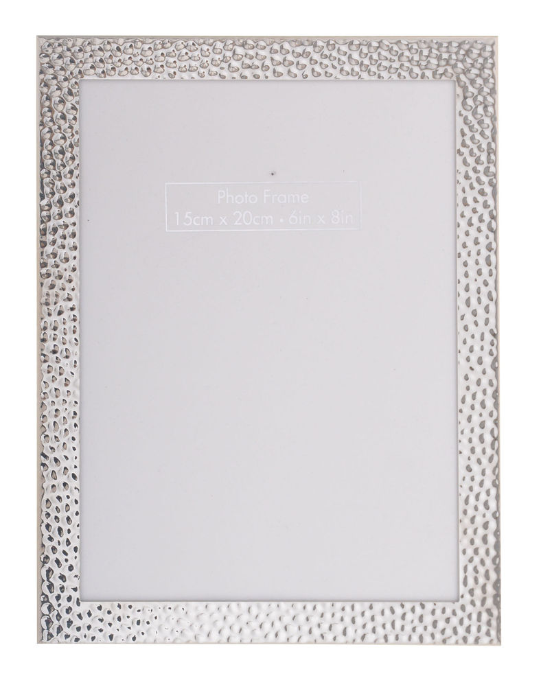 HAMMERED SILVER FRAME 6x8