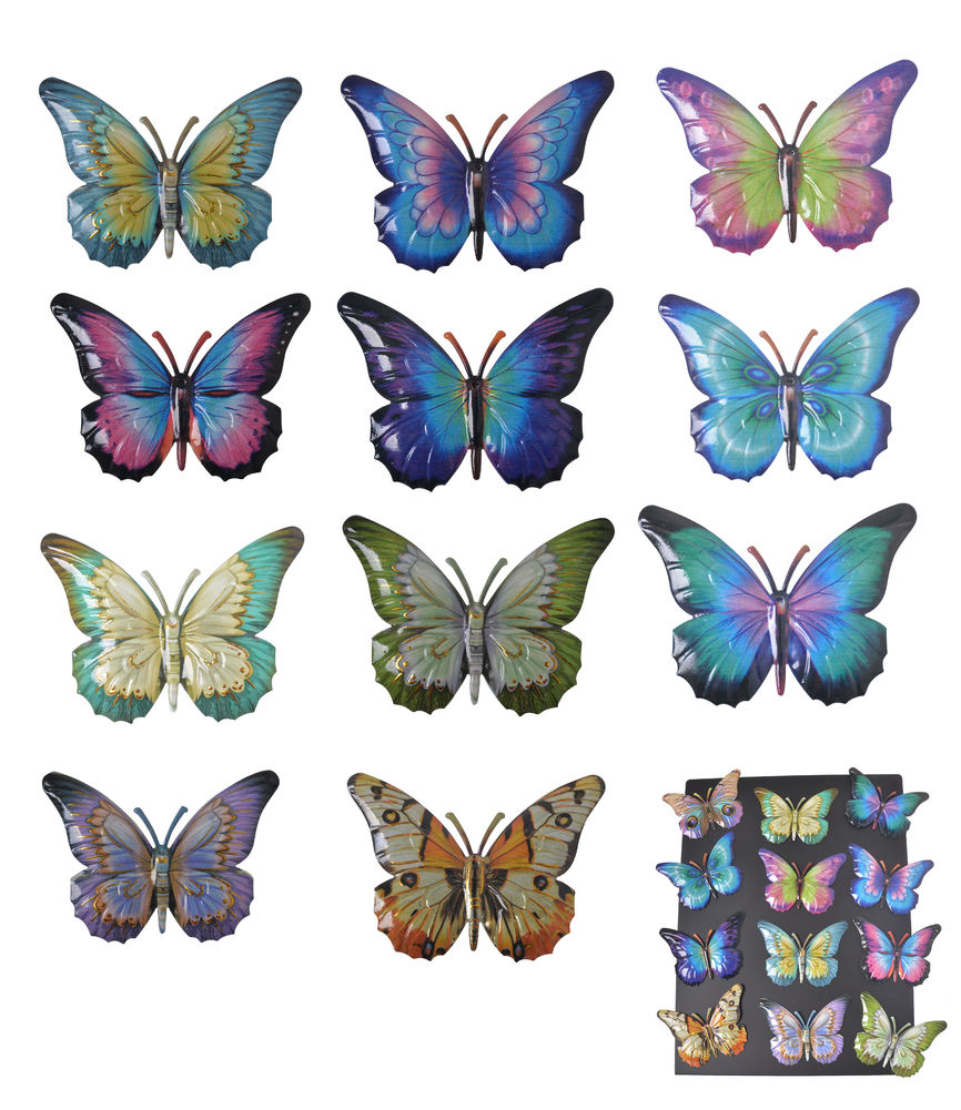 [27239] BUTTERFLY METAL MAGNET (12)