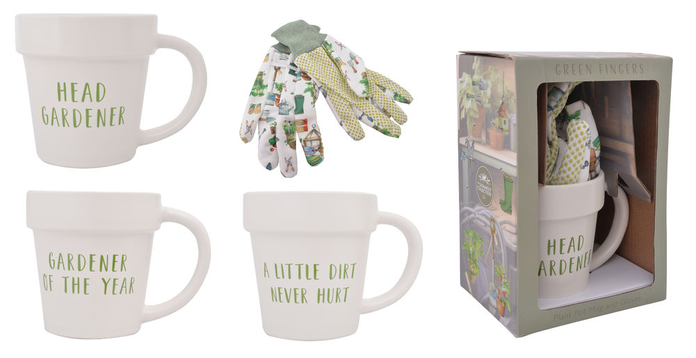 [27303] GARDEN GLOVE & MUG SET (3)