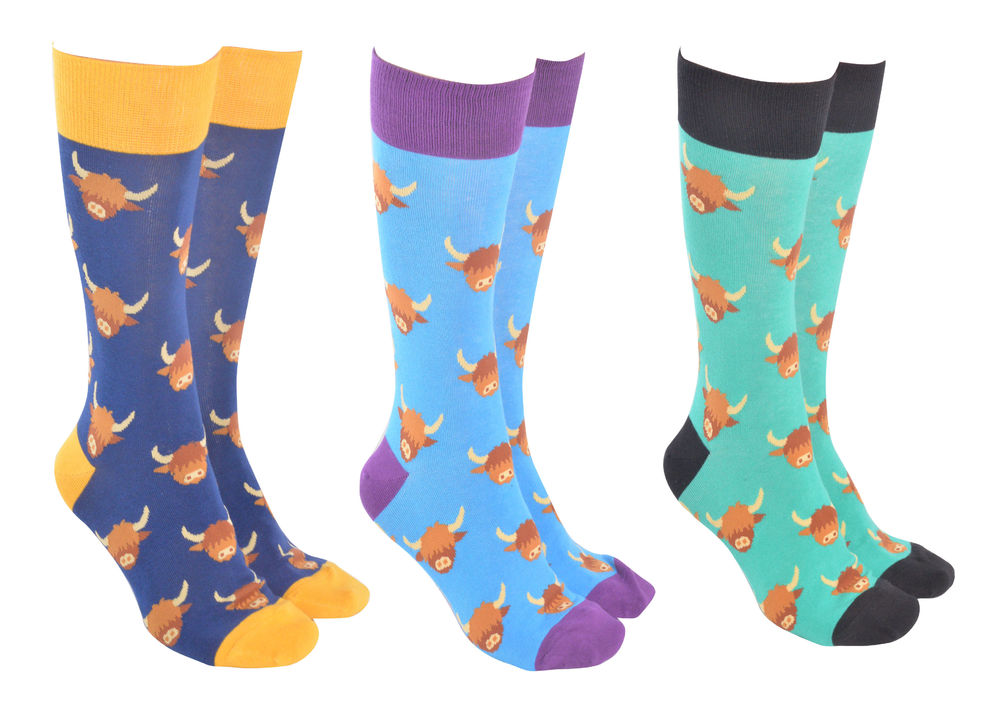 [27320] SOCK SOCIETY HIGHLAND COW (3)