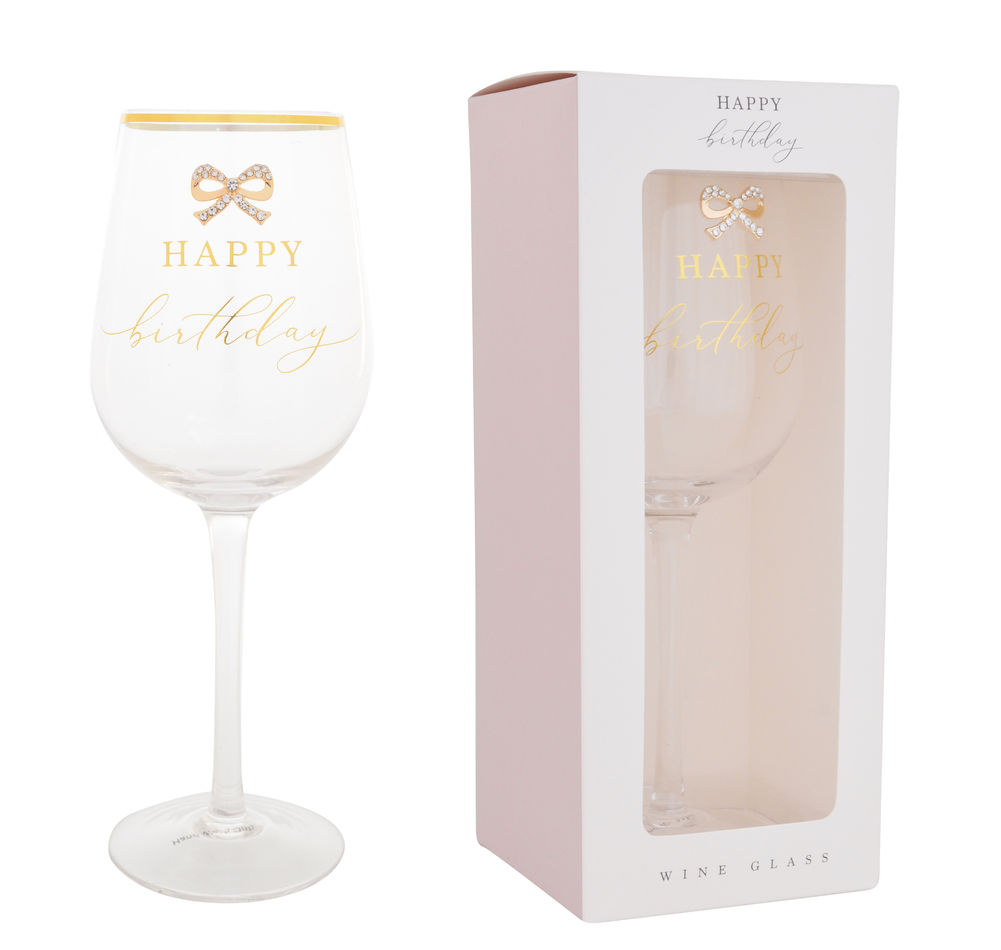 [27390] MADELAINE BIRTHDAY WINE GLASS