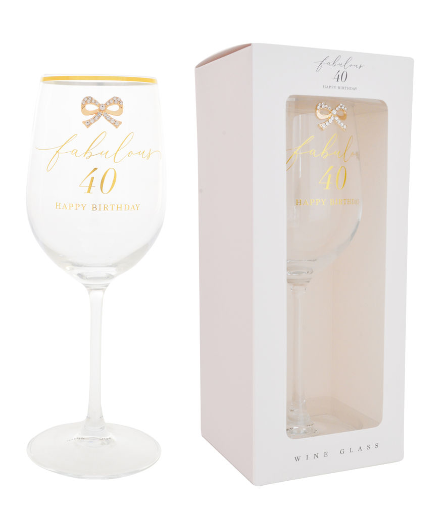 [27394] MADELAINE 40TH WINE GLASS