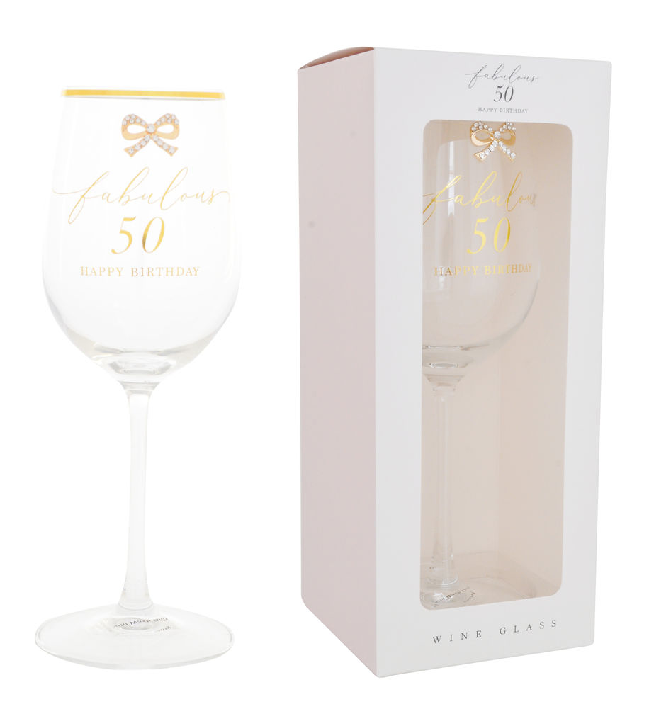 [27395] MADELAINE 50TH WINE GLASS