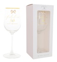 MADELAINE 50TH WINE GLASS