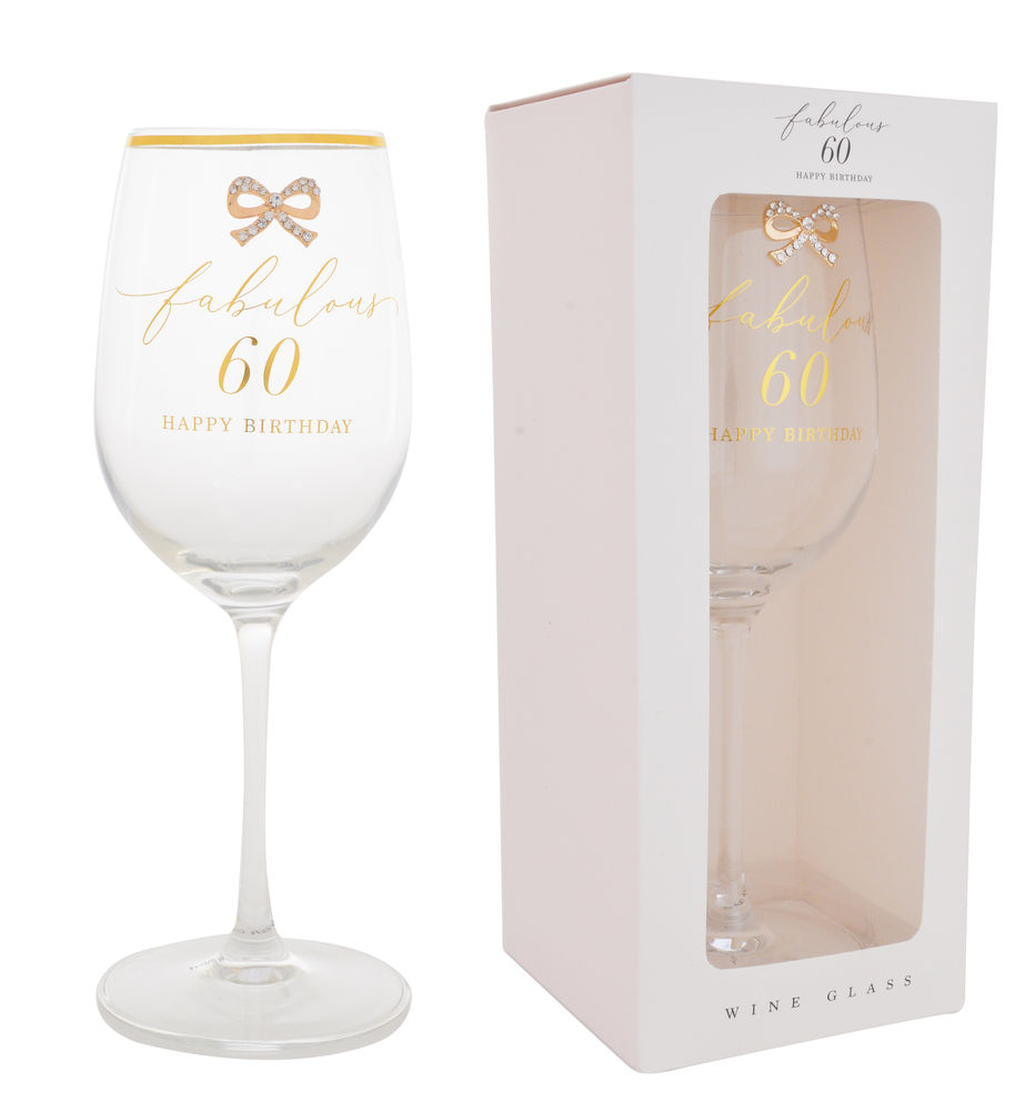 [27396] MADELAINE 60TH WINE GLASS