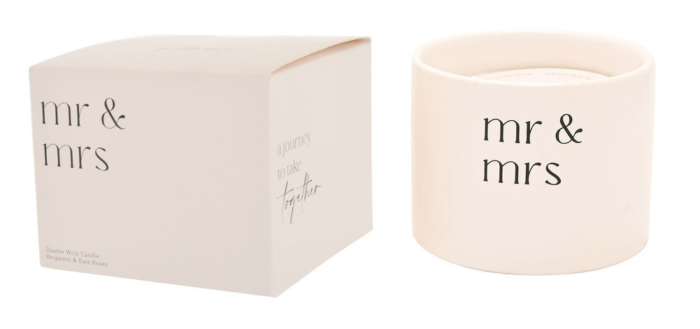 [27416] AMORE MR & MRS CANDLE