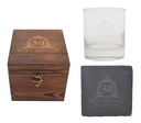 50TH BIRTHDAY GLASS & COASTER