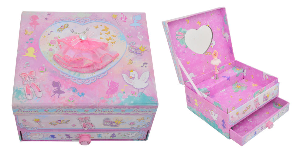 [27469] MUSICAL JEWEL BOX W/ DRAWER
