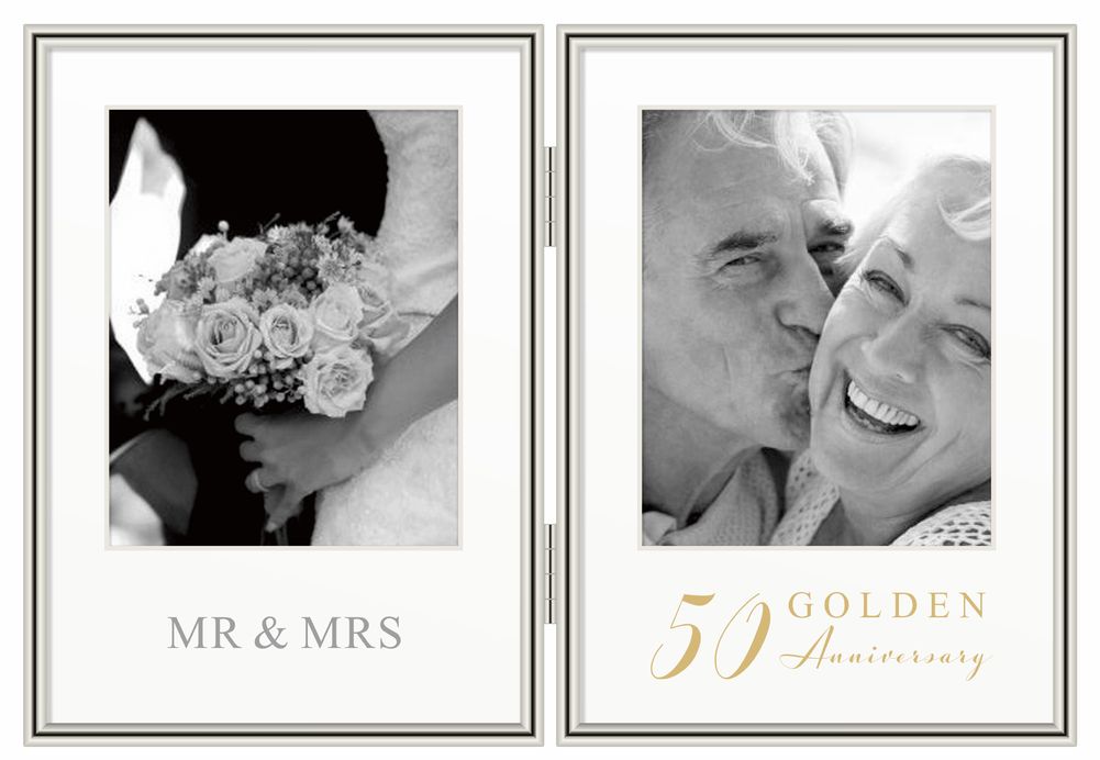 [27479] 50TH ANNIVERSARY DBL FRAME 4X6