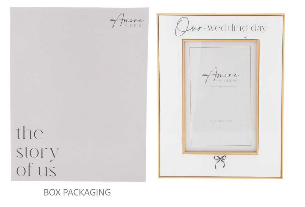 [27510] AMORE OUR WEDDING GOLD FRAME 4X6