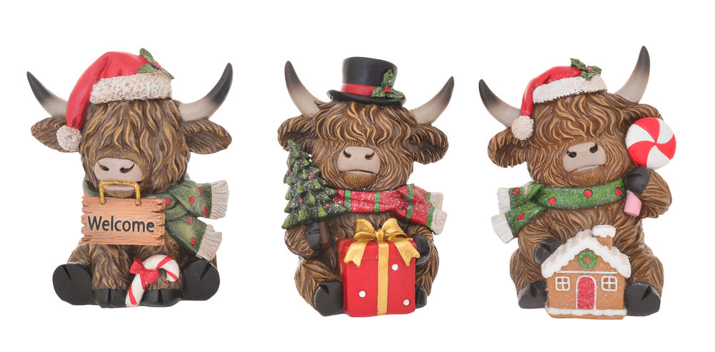 [27601] XMAS HIGHLAND TABLE DECOR (3)