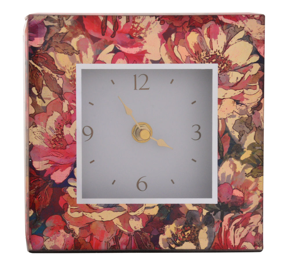 [27632] GOLDEN BLOOM CLOCK