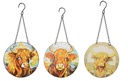 HIGHLAND COW GLASS PLAQUE (3)